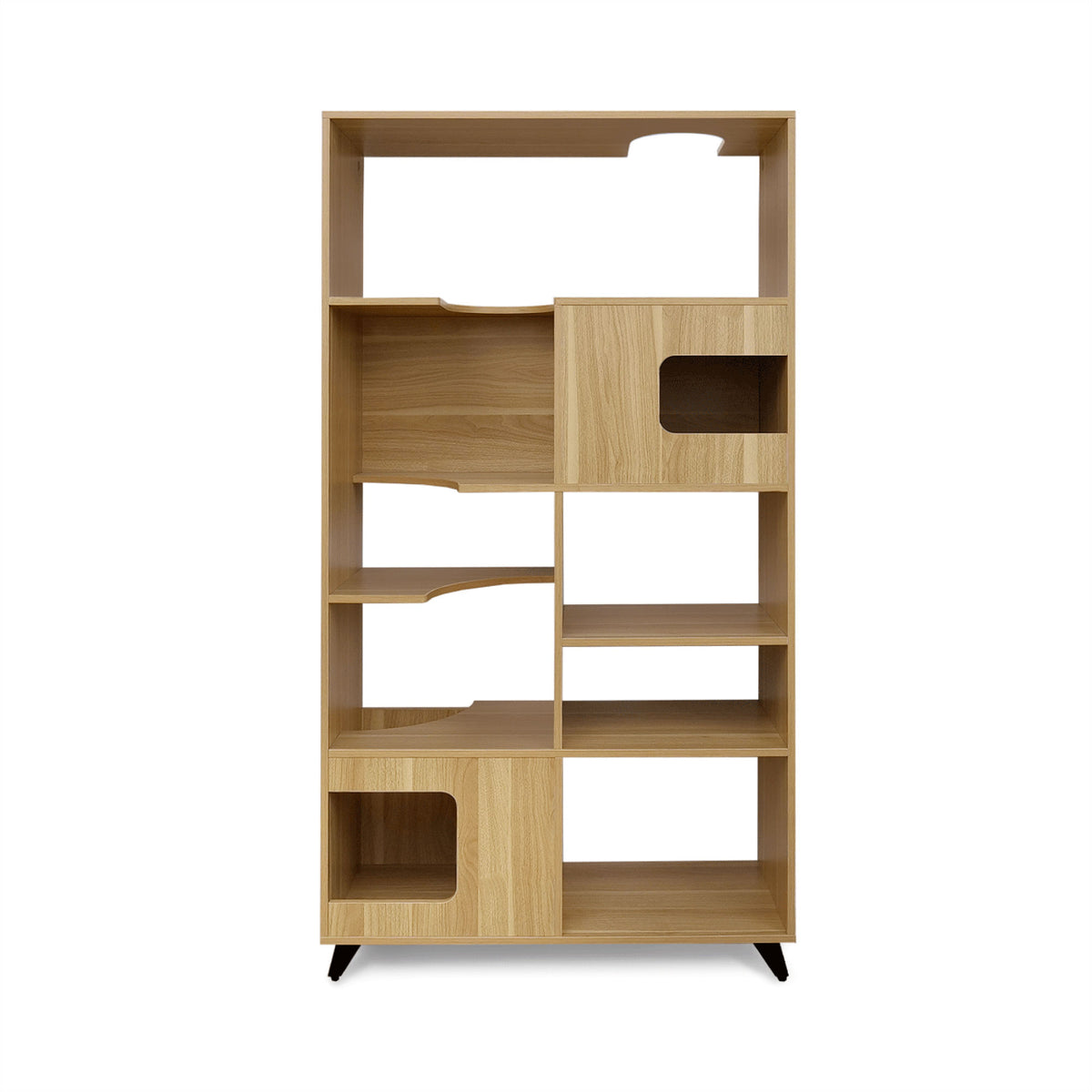 Clifford Cat Tree Bookshelf OAK front view