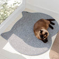 NECOCIA 爪とぎラグマット 猫型 使用イメージ