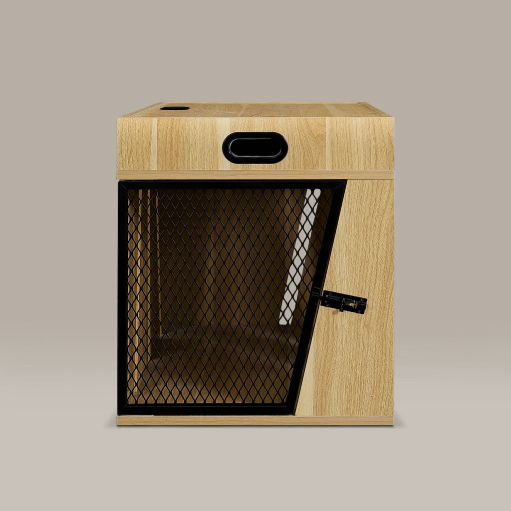 Bae S Pet Crate Oak front