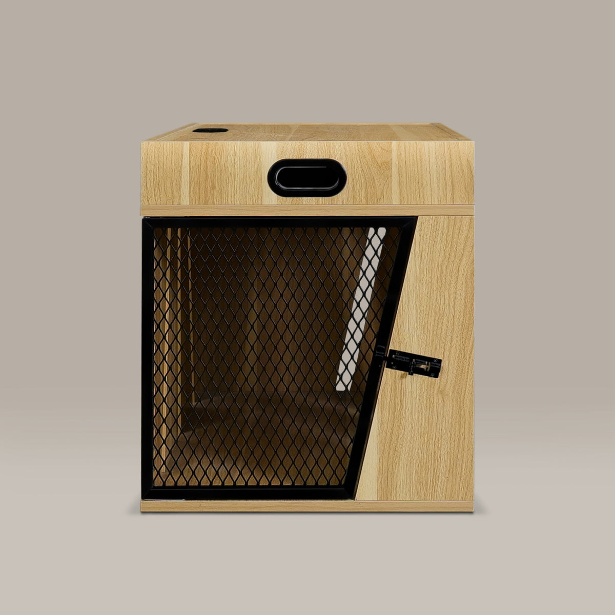 Bae S Pet Crate Oak front