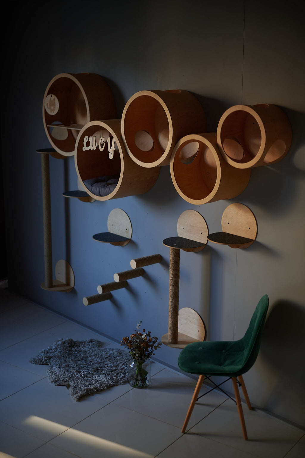 CatsJoys Round Wall-Mounted Cat House 5-size set official image 5