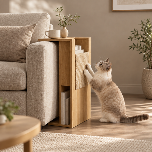 4 Cats & Dogs Jewl Nesting Table Scratcher 使用イメージ