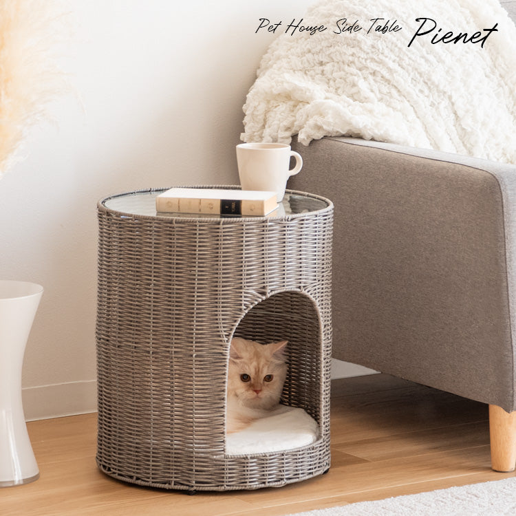 Pienet 猫ちぐら サイドテーブル使用イメージ