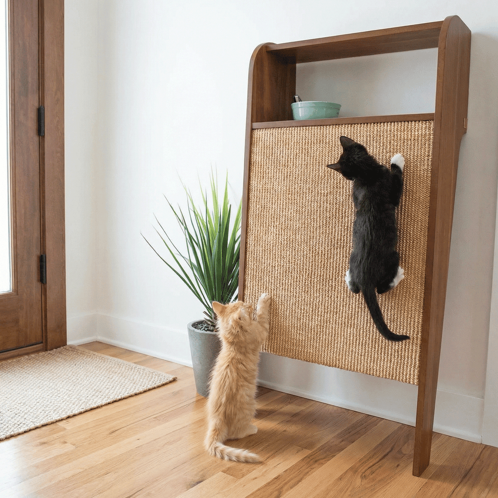 Wesley Walnut 2匹の猫の使用イメージ